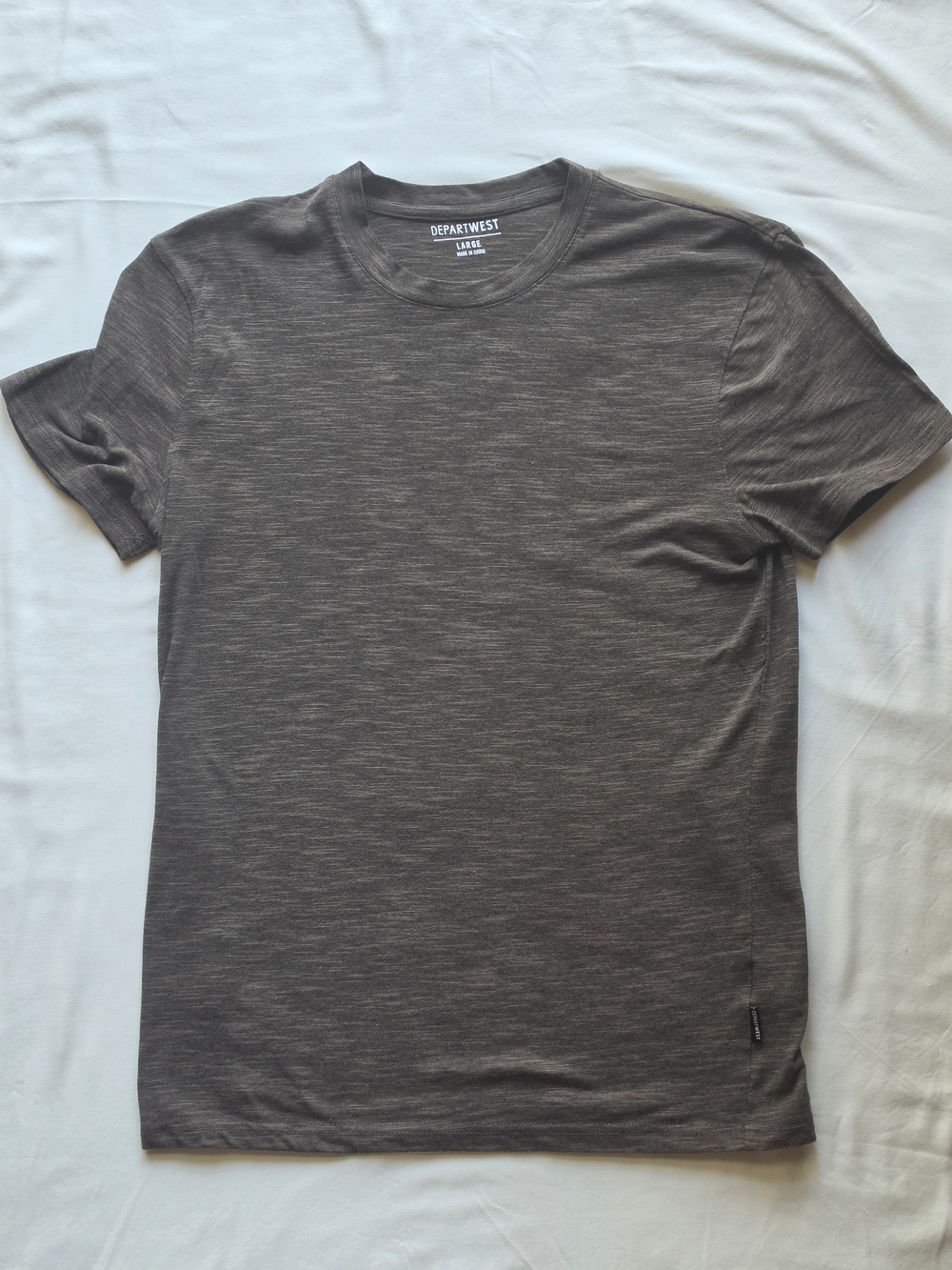 Departwest Men's Crewneck T-Shirt in Heather Brown